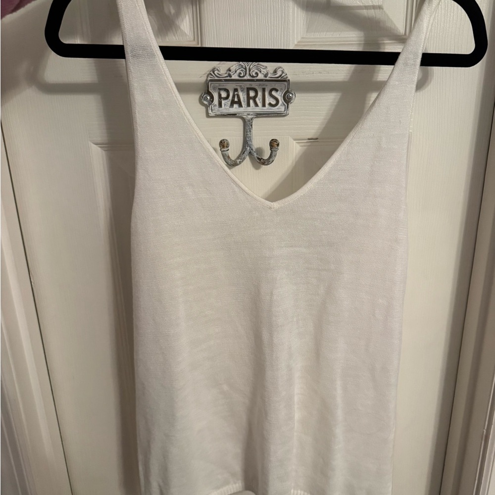 Knit Tank Top with open back